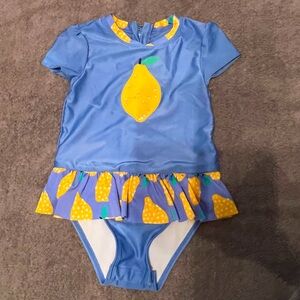 Toddler one piece swimsuit by Cat & Jack. 5T with snap bottom